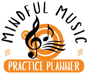 Mindful Music Practice Planner Mindful Music Practice planner, great for piano guitar violin or drum lessons.